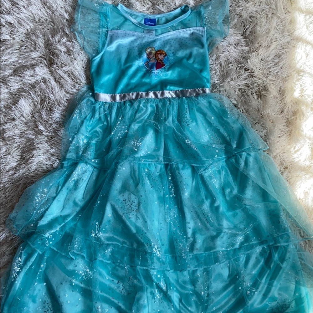 Size 8 child Disney Elsa and Anna Gown